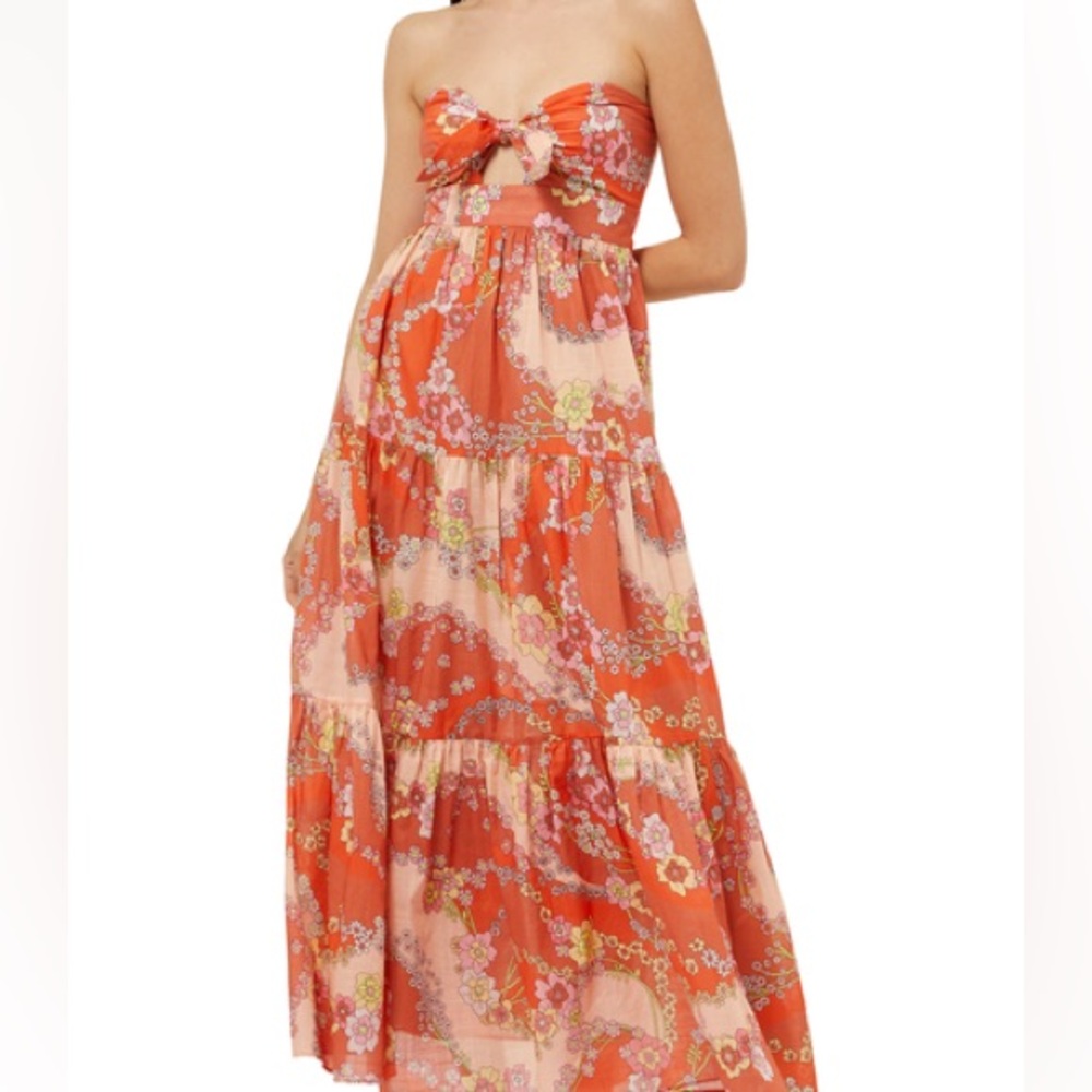 Lola Floral Print Zimmermann MIDI Dress